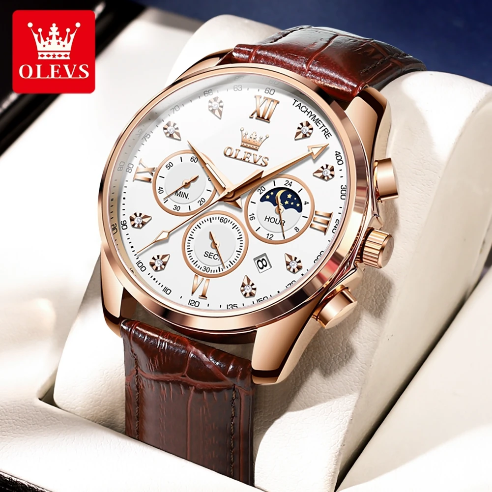 OLEVS 2888 ساعات رجالية موضة ستايل ساعة كوارتز أصل...