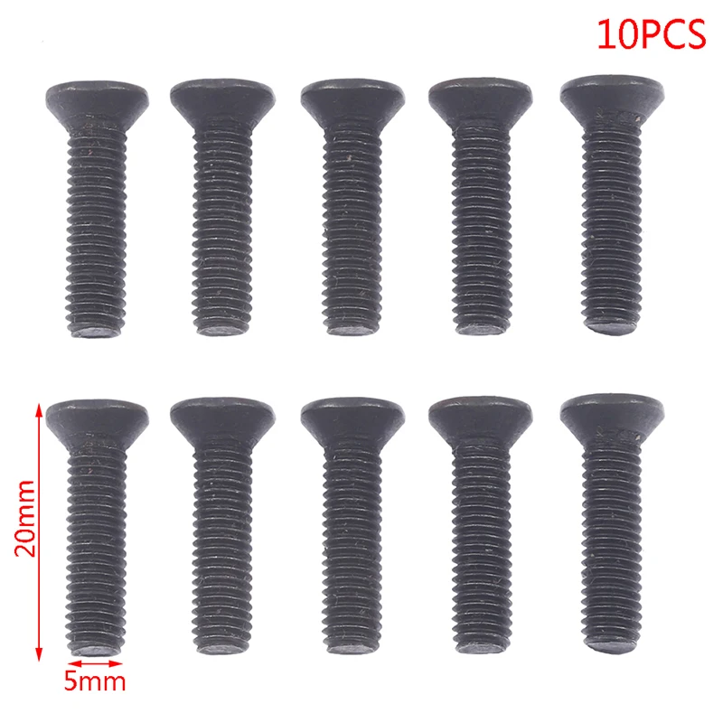 10Pcs/set Fixing Screw M5*20 M6*22 Left Hand Thread for 1/''UNF 3/8''UNF Drill Chuck Shank Adapter Screw