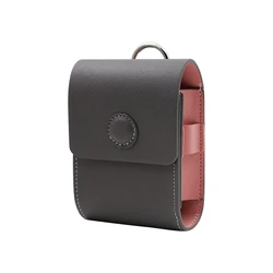 Deluxe Universal Leather Rangefinder & Golf Ball Waist Pouch (Grey)