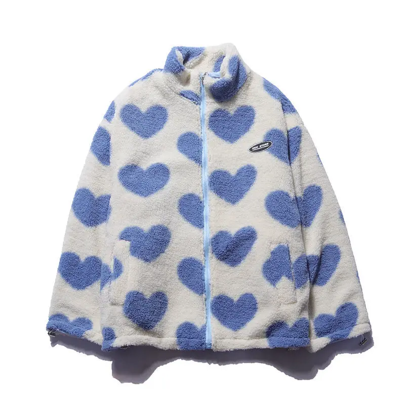 Double-Sided Style Love Lambswool Women's Couple Jacket - true deals club