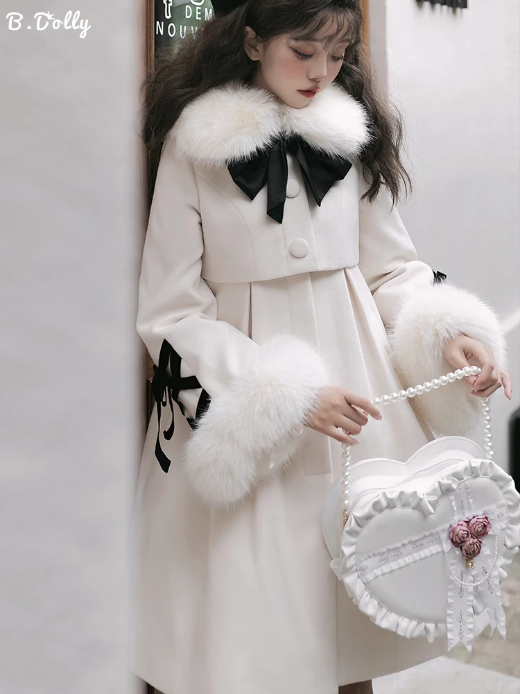 LO480 lolita オリジナル コート 洋服　暖かい　可愛い