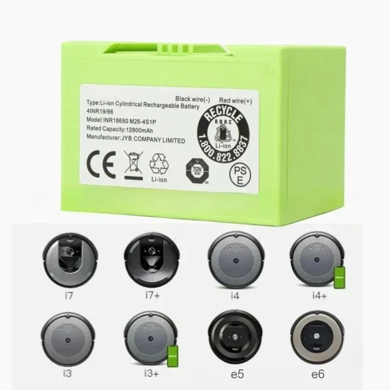 14.4V Li-ion Battery Replacement for IRobot for Roomba I7 I3 960 890 Robot Vacuu