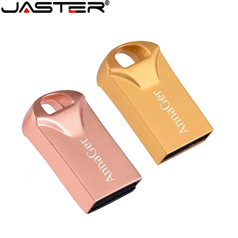 Jaster Hot New 2.0 Memory Stick In Metallo Impermeabile 64Gb Usb Flash Stick Drive 4Gb 16Gb 32Gb Pen Drive U Disk Logo Personalizzato Gratuito