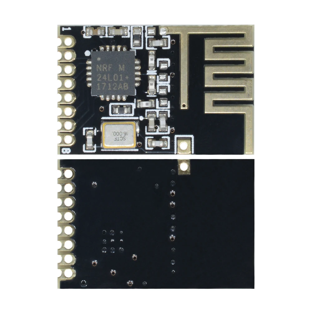 5-Pack Miniature Enhanced RF Wireless Modules - Power-Boosted 2.4GHz SMD Receiver Transceiver Board