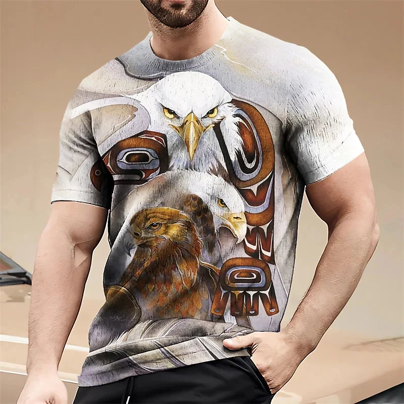 3D American Eagle Tees Graphics Printing T-shirt Men/Women