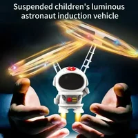 Levitating Luminous Flying Robot Astronaut Toy Aircraft Hand-Controlled Drone Interactive with Lights Outdoor Toys for Kids Gift 1