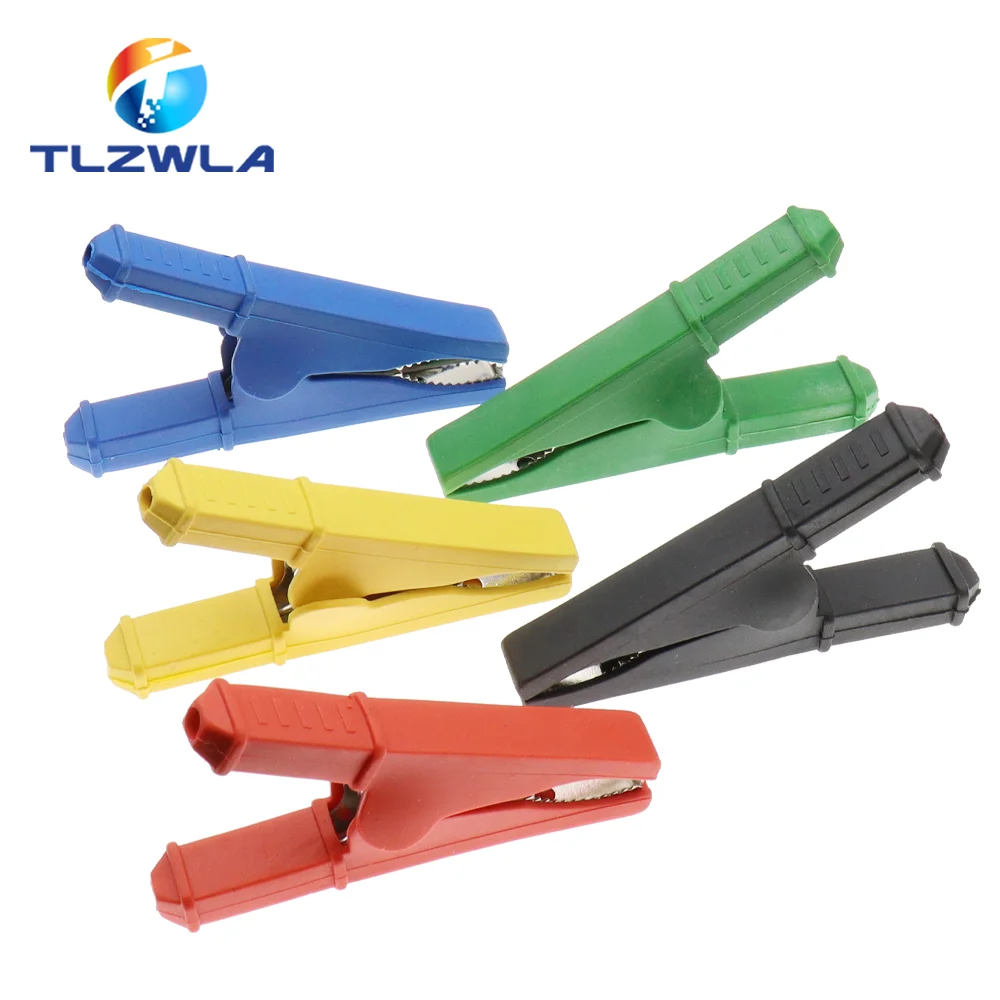 50A 75MM Insulated Crocodile Crocodile Car Caravan Van Battery Test Lead Clips Alligator Clips 1PCS
