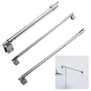Package Content Secure Fixture Adjustable Compatibility Secure Fixture Telescopic Design Walk In Shower Screen Door 4