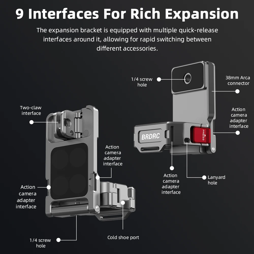 Magnetic Adapter Frame for Camera Expansion and Desktop Mounting