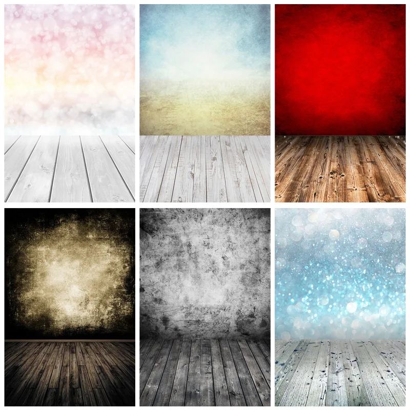 

SHUOZHIKE Art Fabric Light Spot Photography Backdrops Prop Retro Wall And Floor Grunge Portrait Photography Background JDB-02