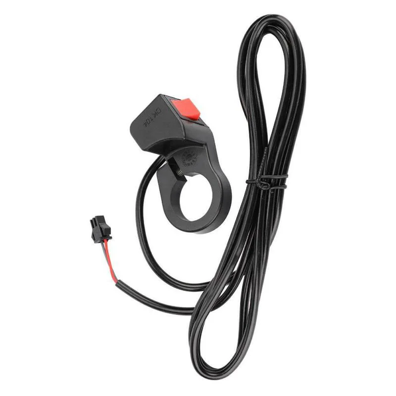 Useful Switch On/Off Rocker Accessories Black E-bike Electric bicycles For 22.5mm handlebars PVC Parts Scooters