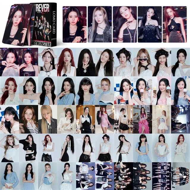 55pcs/set KPOP Babymonster New Album FOREVER LOMO Card Photo