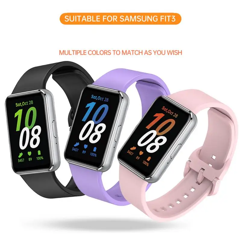 

Ремешок силиконовый для Samsung Galaxy Fit 3 SM-R390, сменный спортивный браслет для Samsung Galaxy Fit 3