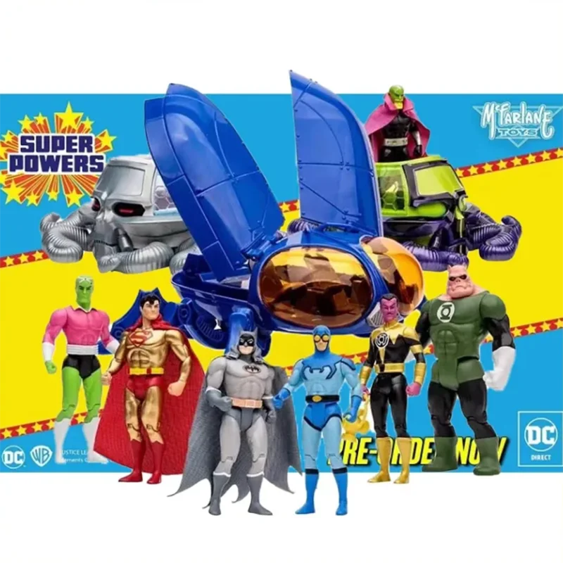 

Оригинальная модель, 5 дюймов, DC Super Powers, манга, Бэтмен, бэнгиак, голубой жук, киловог, 15 см, экшн-фигурка, коллекционные модели