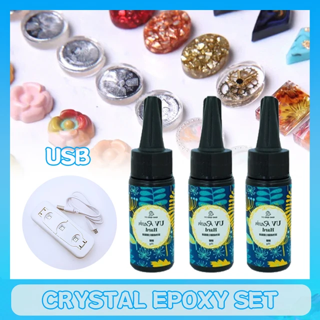 25g UV Epoxy Resin With 3W UV LED Lamp Dryer Kit Transparency Resin Curing  Mold Hard For Handmade DIY Jewelry Making Tools - AliExpress