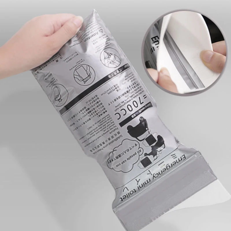 여성용 일회용 소변기, 휴대용 자동차 소변 가방, 구토 백, 미니 변기 비상 소변, 700 ml, 4 개