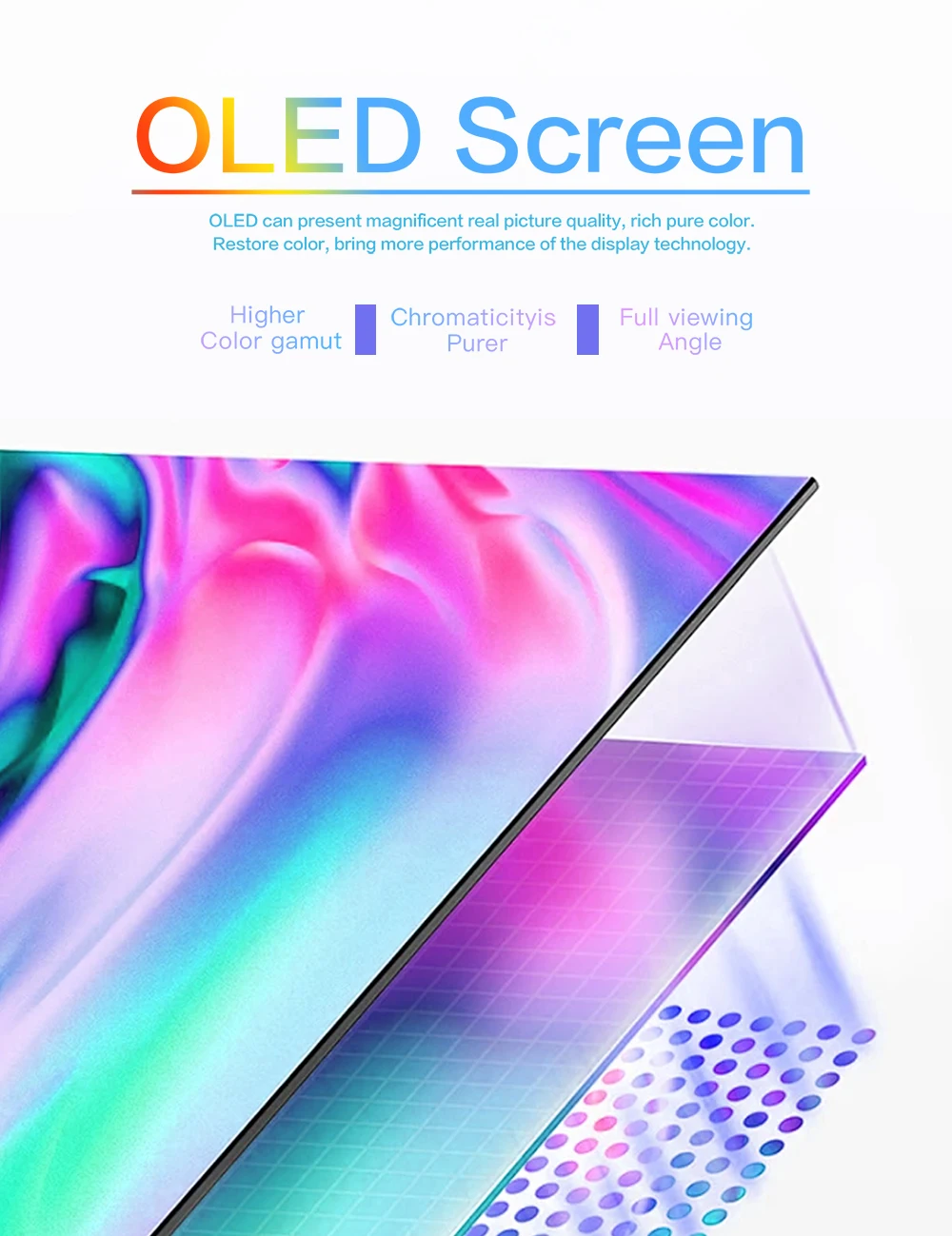 LESOWN  OLED , 1MS  6500:1 IPS 960x544 100% sRGB ޴ ̴ ̵ ũ , USB , ̹ ʿ
