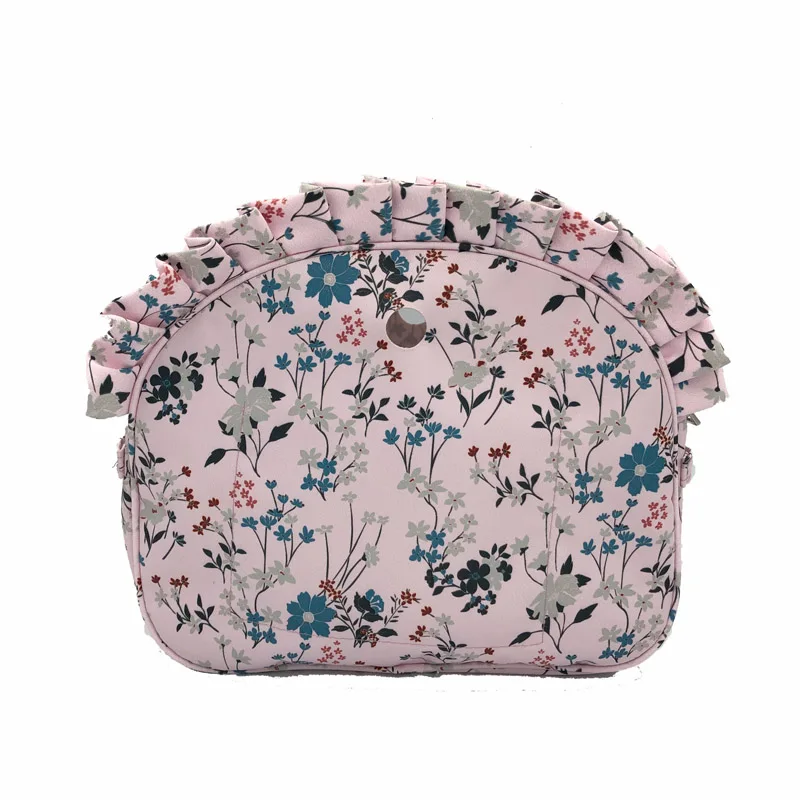 Colorful Print Canvas Fabric Floral Border Insert Organizer Lining Inner Pocket Lining for Omoon Light Obag O Moon Baby O Bag 