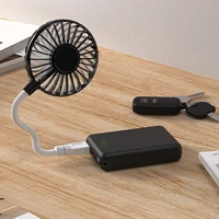 Mini Portable USB Fan Desk Fan Brushless Motor 360° Rotation Pocket Fan Mini Cool Fan Flexible Neck for Laptop or PC Versatile 1