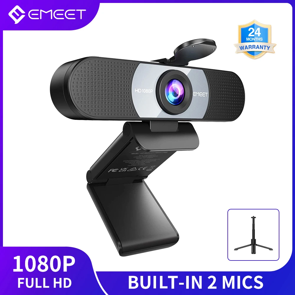 Webcam 4K 1080P 60FPS Autofocus Streaming, caméra EMEET Sfemale Live Stream  avec micros et couverture de confidentialité pour Tiktok/Prometting -  AliExpress