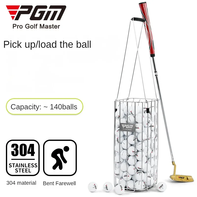 PGM Golf Ball Picker Can Pick Up and Install 140 Balls Without Bending Over QK006