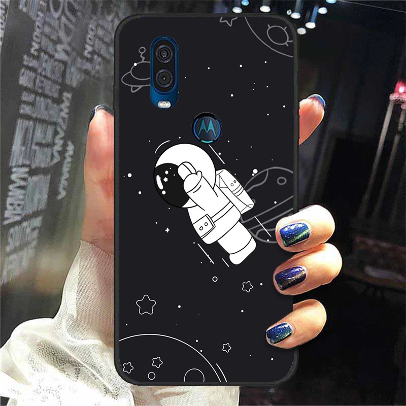 mobile flip cover For Moto One Action Case Silicone Soft TPU Astronaut Cartoon Phone Cases For Motorola One Vision Cover For Moto One Macro ZoomFor Moto One Action Case Silicone Soft TPU Astronaut Cartoon Phone Cases For Motorola One Vision Cover For Moto One Macro Zoom designer phone pouch Cases & Covers