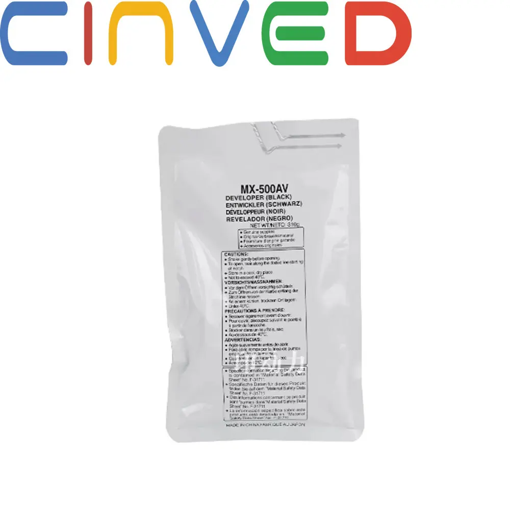 

1PCS 310G Black Developer Powder MX-500AV For Sharp M 283 452 453 362 363 502 503 Compatible M283 M452 M453 M362