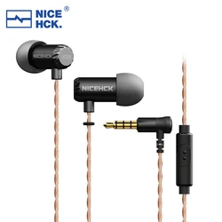 Premium Aluminum Alloy Earbuds with Hi-Fi Sound and Built-in Microphone (Black With Mic)
