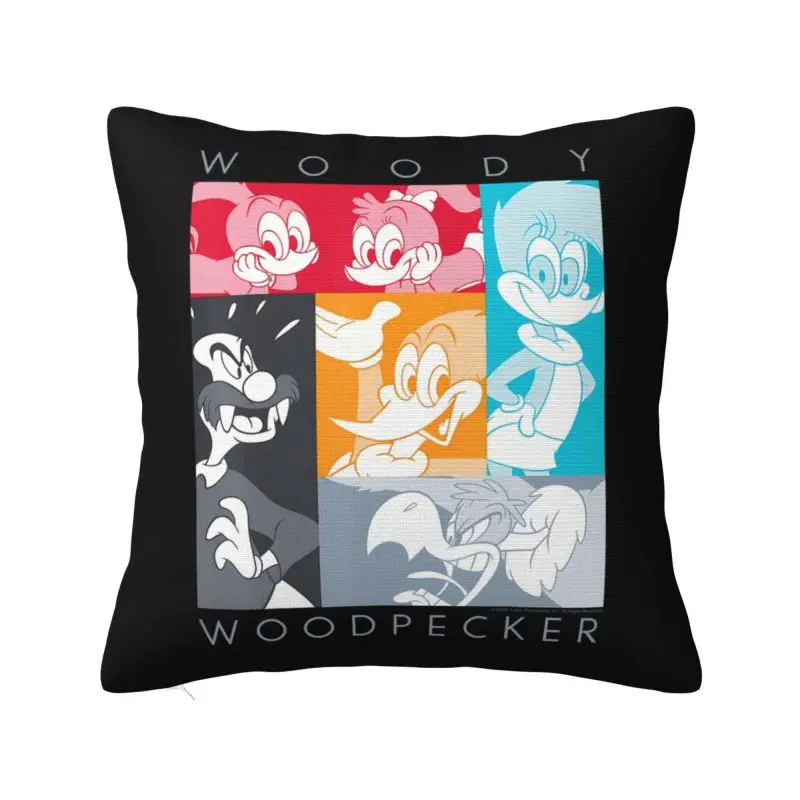 Vintage Cartoon Woody Woodpecker Anime Fodera Per Cuscino Di Lusso Decorazione Fodera Per Cuscino Per Divano