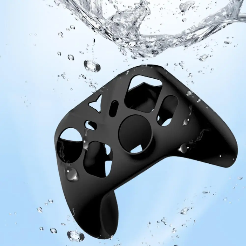 Enhanced Silicone Protective Controller Case with Joystick Caps - Drop-proof, Scratch-resistant, and Sweat-resistant