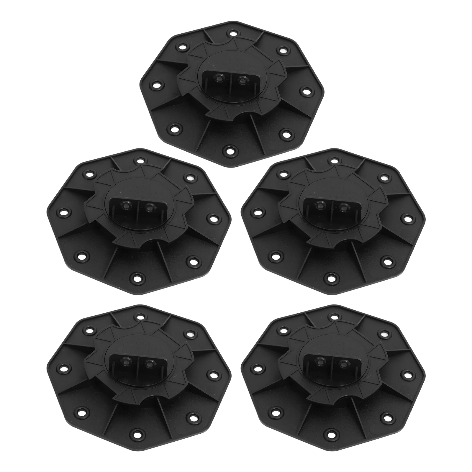 5Pcs Height Adjustable Deck Raising Support Plastic Floor Lifter Base Sturdy Floor Support Flooring Pedestal For Lift