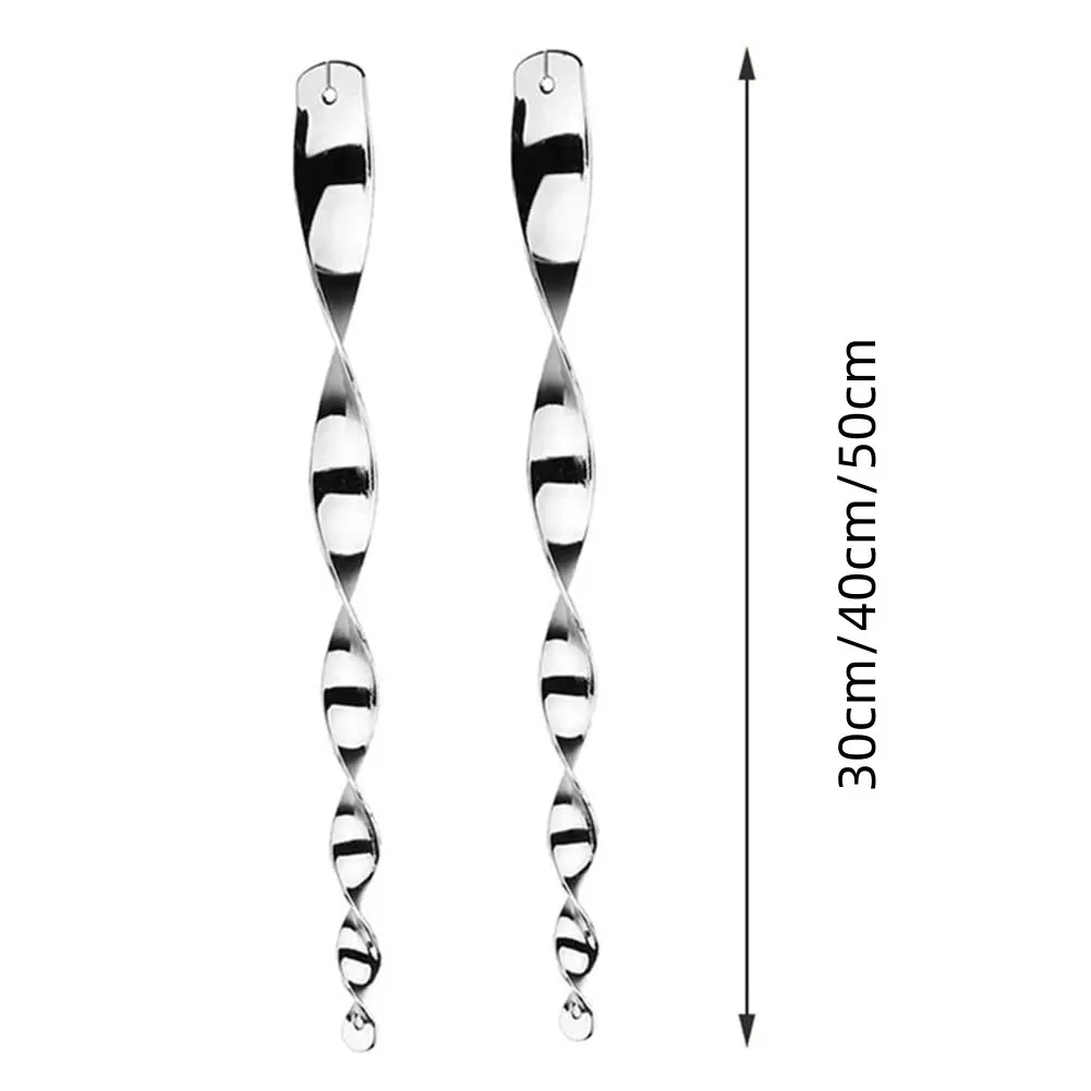 Bird Wind Twisting Scare Rods Reflective Ornamental Spiral Device Set of 10 Keep Birds Away bird repellent tape