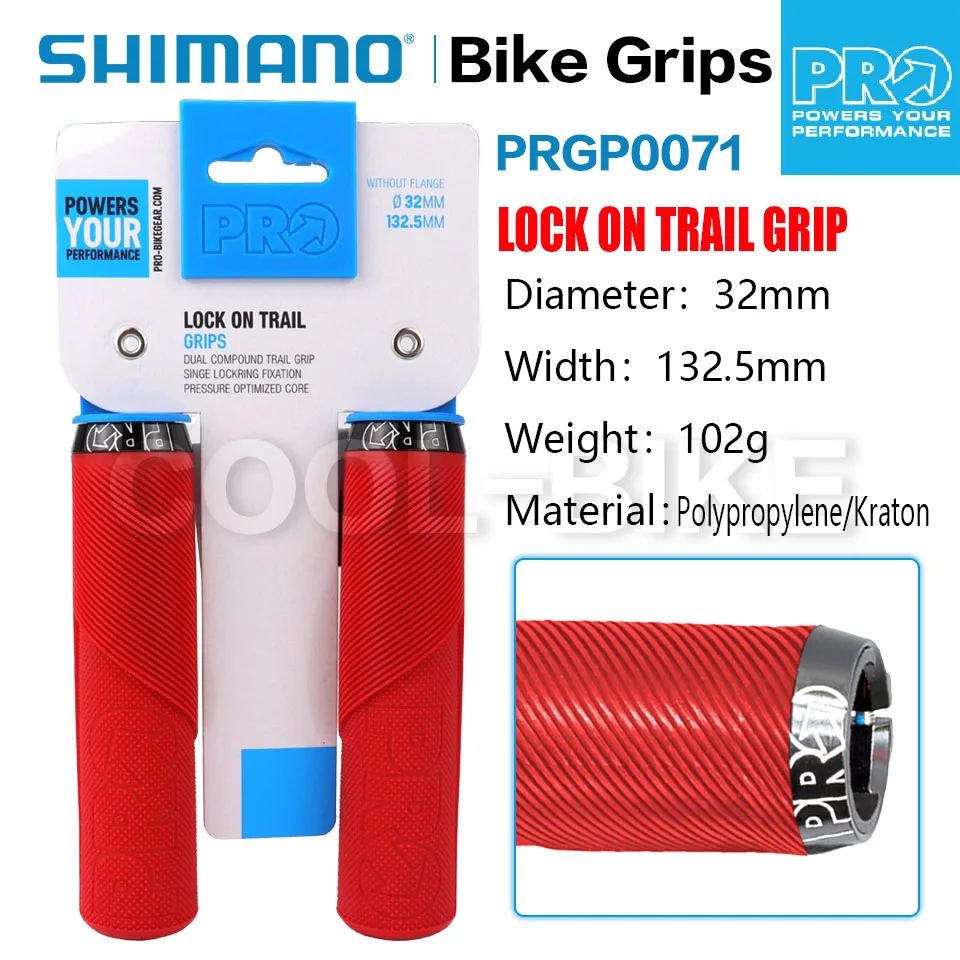 Bicycle Lock-On Grips For Road, MTB, Gravel & Mountain Bikes - Rubber, 129mm Length