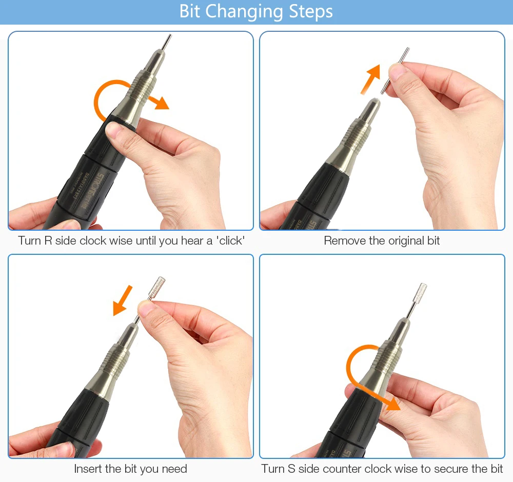 Jade polishing with brush, micro motor handpiece, jewelry making tool 35000-4500rpm 102 102L 102LN 105L 4