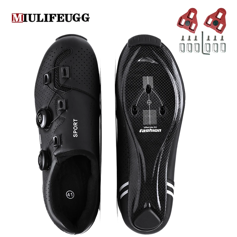 Carbon Fiber Bicycle Biking Footwear Carbon Fiber Cycling Flat Shoes