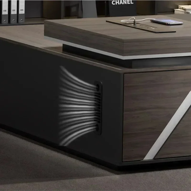 Scrivania minimalista Scrivanie per computer angolari elevabili Mobili per la casa multifunzione Tavolo da scrittura automatico per camera da letto per ufficio professionale - immagine 3
