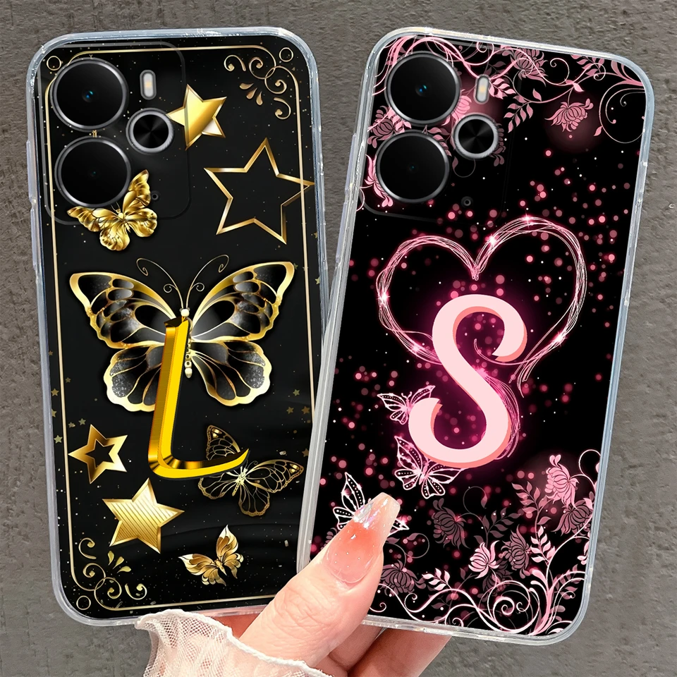 Sparkling Butterfly Shockproof Non-slip Transparent Phone Case Housing