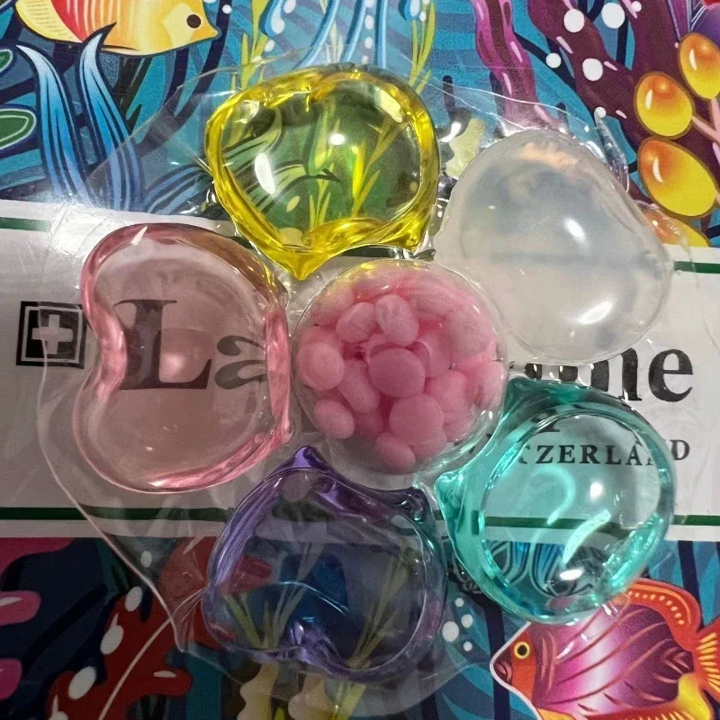 6-in-1 Laundry Beads Lasting Fragrance Decontamination Concentrated Laundry Liquid Stain Cleaning Balls