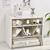 INS Desktop Stationery Storage Box Transparent Acrylic Drawer Type Pen Holder Cabinet Student Hand Account Storage Organiser 1