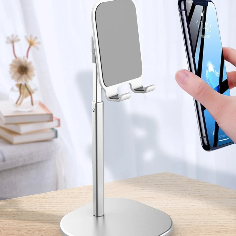 Ins Cellphone Bracket Foldable Lazy Tablet Universal Mobile Phone Stand Aluminum Alloy Live Streaming Cell Accessories Phones