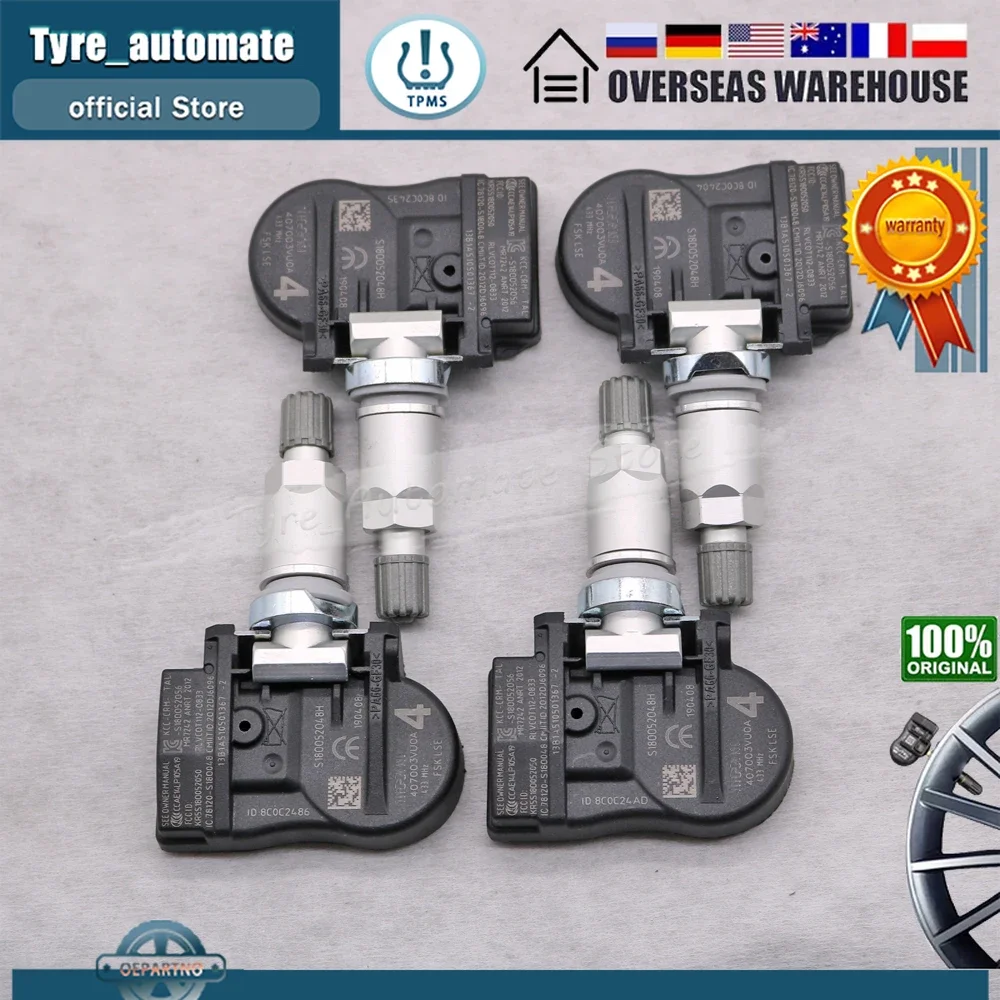 TPMS  Ÿ̾ з , ֻ ޻ ĳī II TIIDA TEANA X-Ʈ α 407003VU0A, 433MHz, 40700-3VU0A