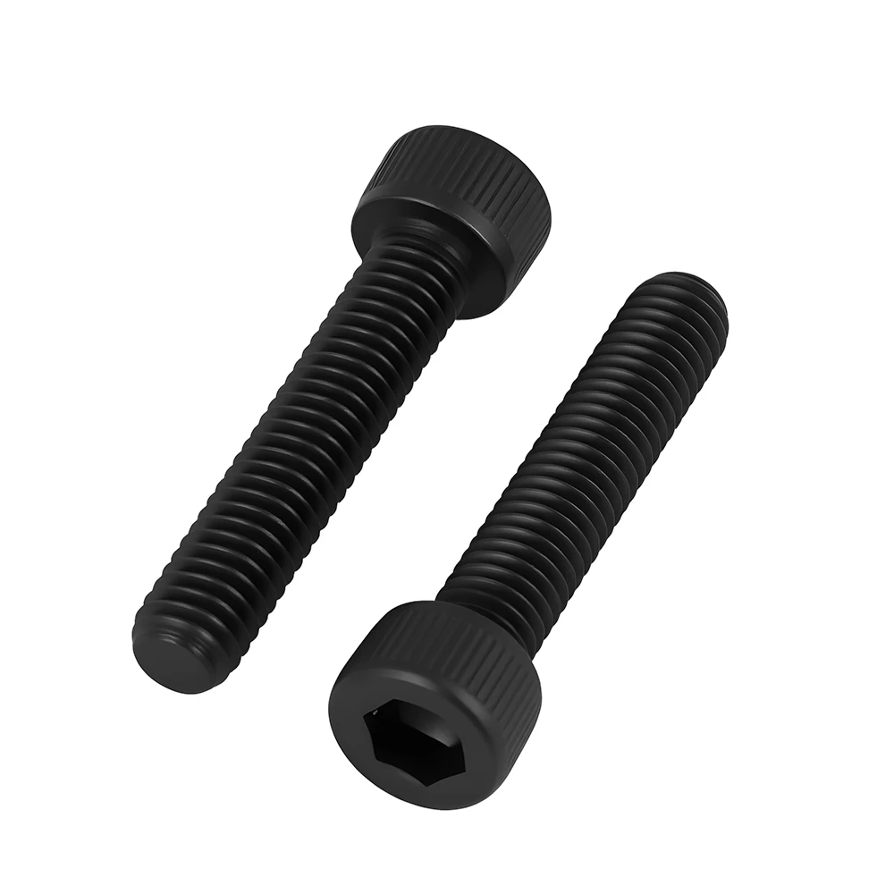 DIN912 검정 육각 소켓 헤드 캡 볼트 나사 탄소강 육각 소켓 헤드 캡 앨런 볼트 나사 M2 M2.5 M3 M4 M5 M6 M8 M10 M12