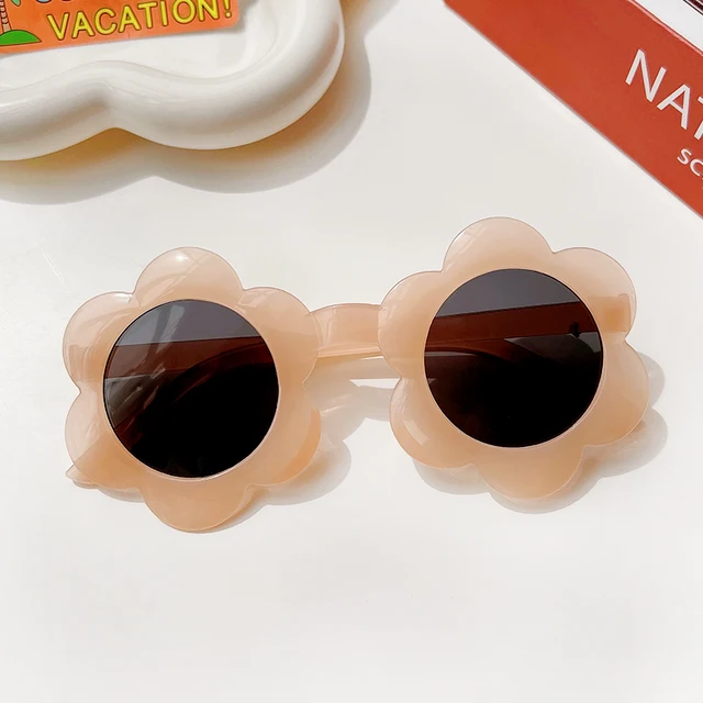 New Kids Sunglasses Children Round Flower Sunglasses Girls Boys Baby Sport Shades Glasses UV400 Outdoor Sun Protection Eyewear c2597-11