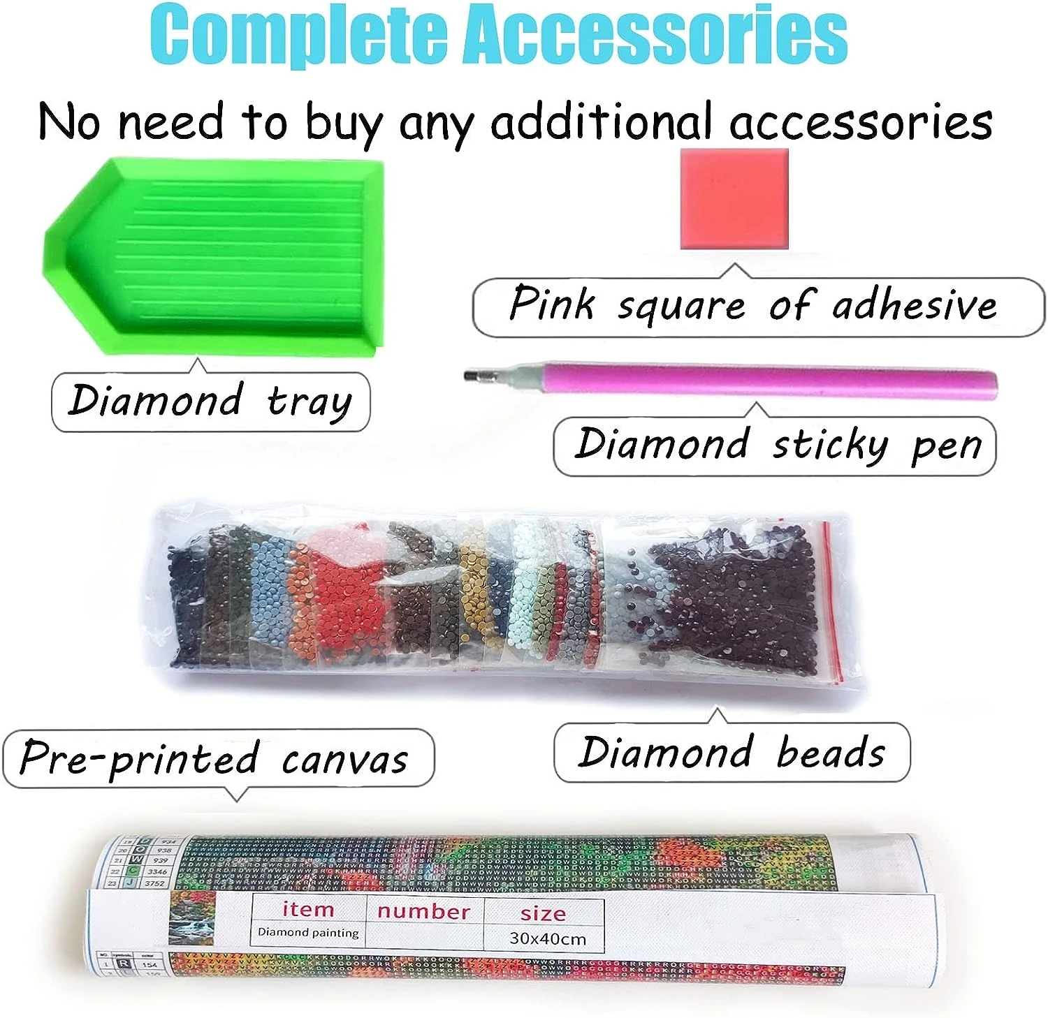 4 Packs DIY Diamond Painting Beads Trays