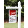 Vinyl PVC Real Estate Sign Post - White - 5' Tall Post (5 Pack – Save $27.00) 2