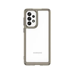 Vibrant Shockproof Protective Phone Case - Colorful Back Cover for Galaxy A23 4G (Clear-gray)
