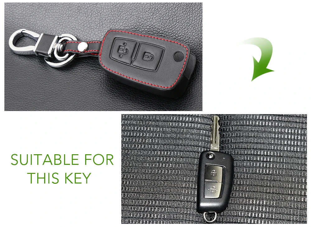 Genuine Leather Key Cover For Nissan Qashqai J11 X-trail Murano Maxima Tiida Altima Quest Juke Geniss Case Shell Keychain Keybag