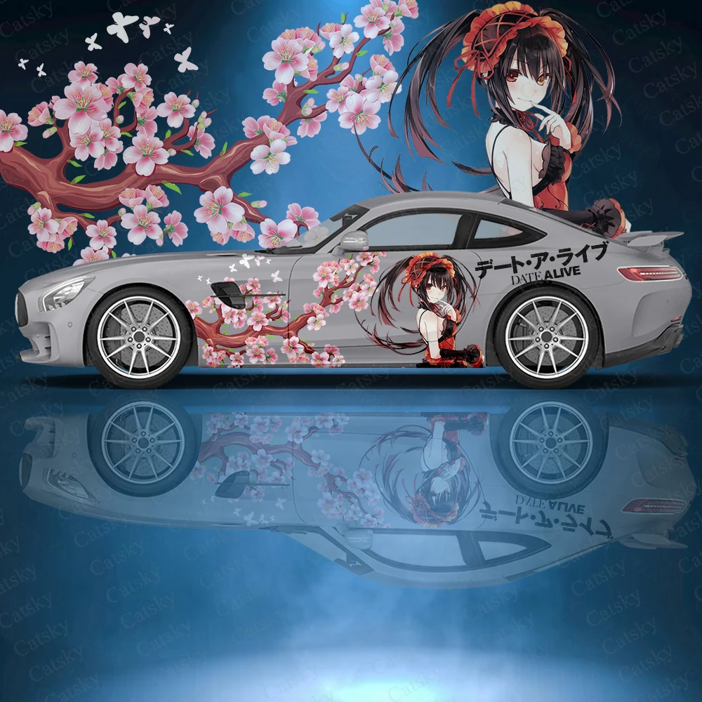 

Date A Live anime car decals Auto paint Packaging decals GM decals fit most auto decals auto custom anime decals