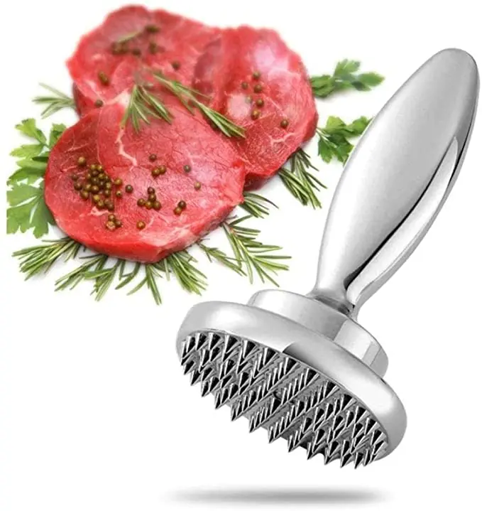 Meat Tenderiser Mallet Hammer 304 Stainless Steel Heavy Duty Kitchen Gadgets for Steak Chicken Pork 15cm