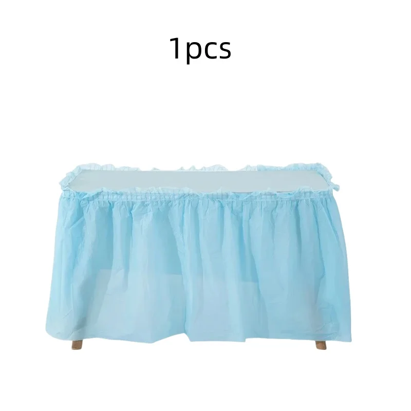 Blue Table skirt